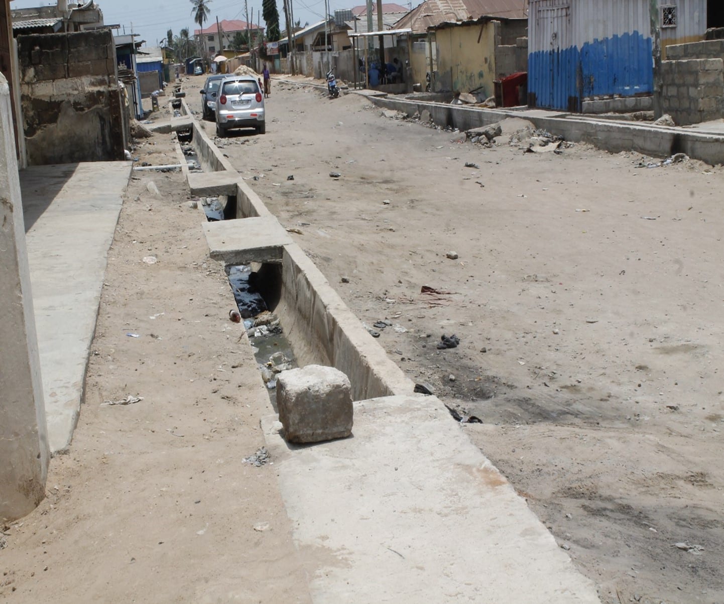 Construction of 0.45Km U- Drains at Mambrouk