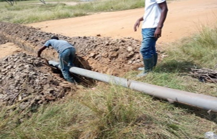 Connection of Water to Axle Load Park