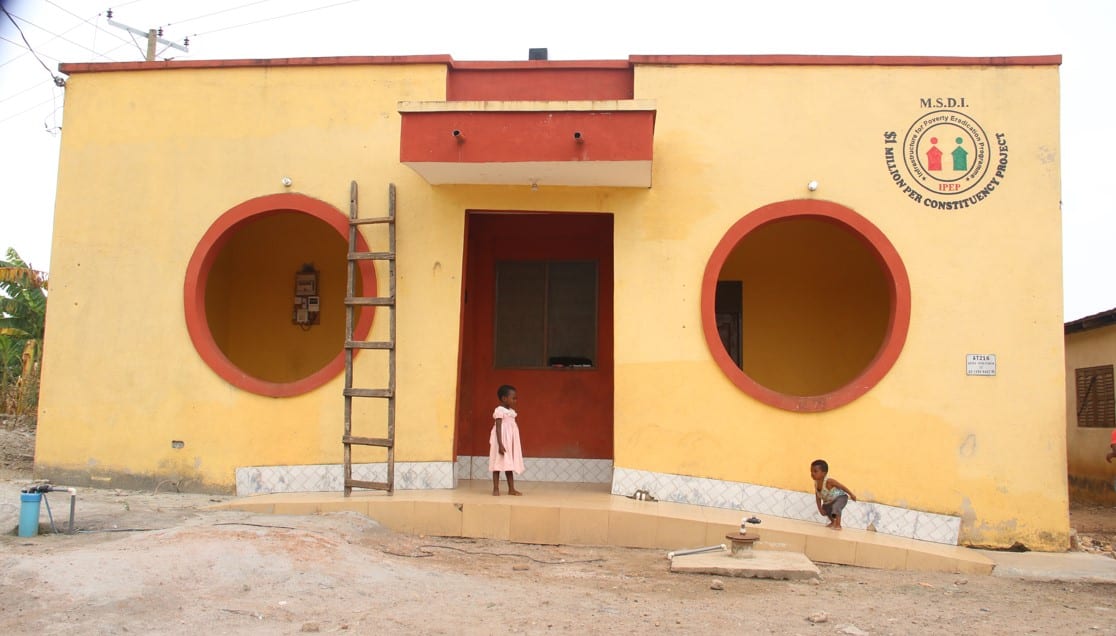 12-Seater W/C Toilet Facility with Mechanized Borehole at Bobriase
