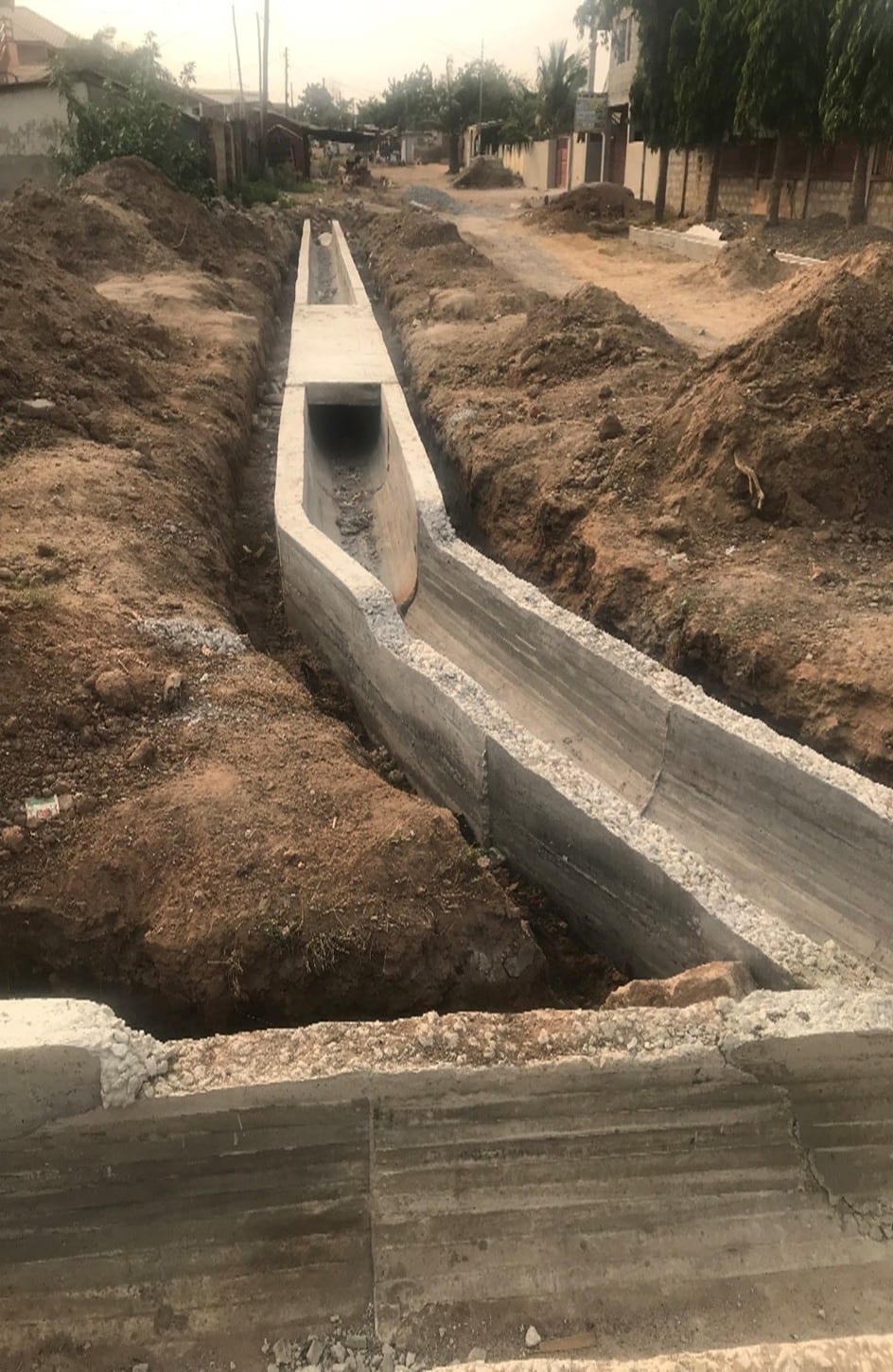 Construction Of 0.6M U Drain Behind Ogbojo Polyclinic