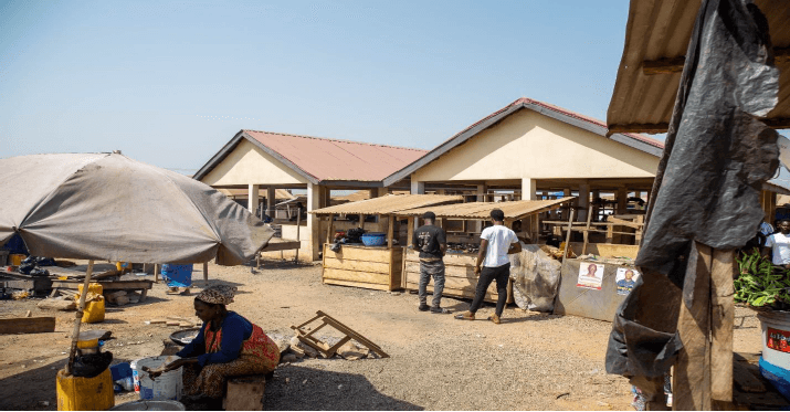 Construction of 1No. 24-Unit Market Stalls at Kwamang