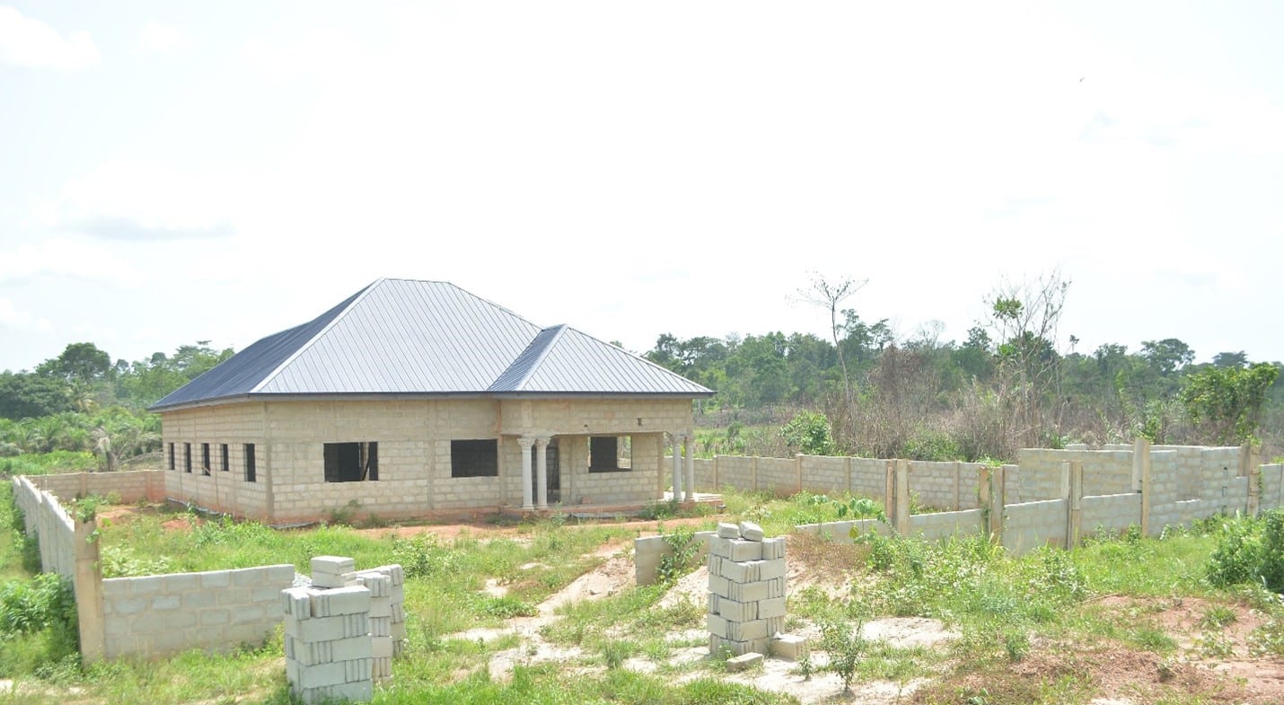Construction of National Health Insurance Office at Ayirebi