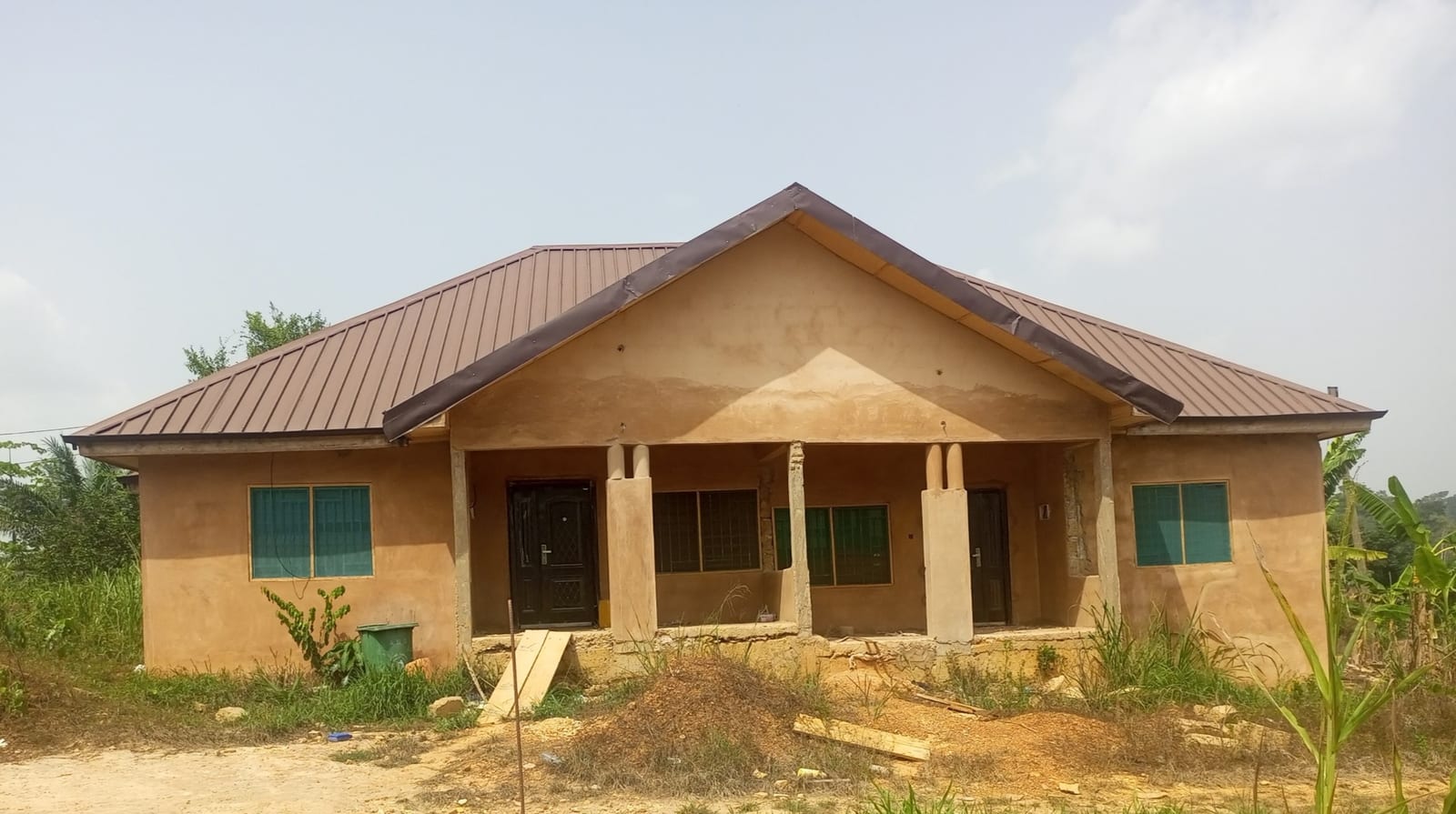 Construction of 1No. 2-bedroom semi - detached Teachers' Quarters at Manso Amenfi