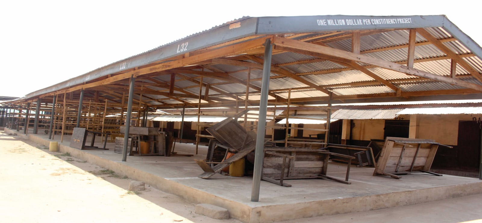 Construction of 2No. 16-Unit Open Market Shed at Anloga Market
