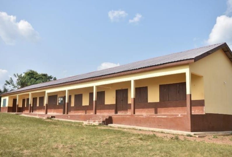 3 Unit Classroom Block with Office, Store and Staff Common Room at Asuoso R/C JHS