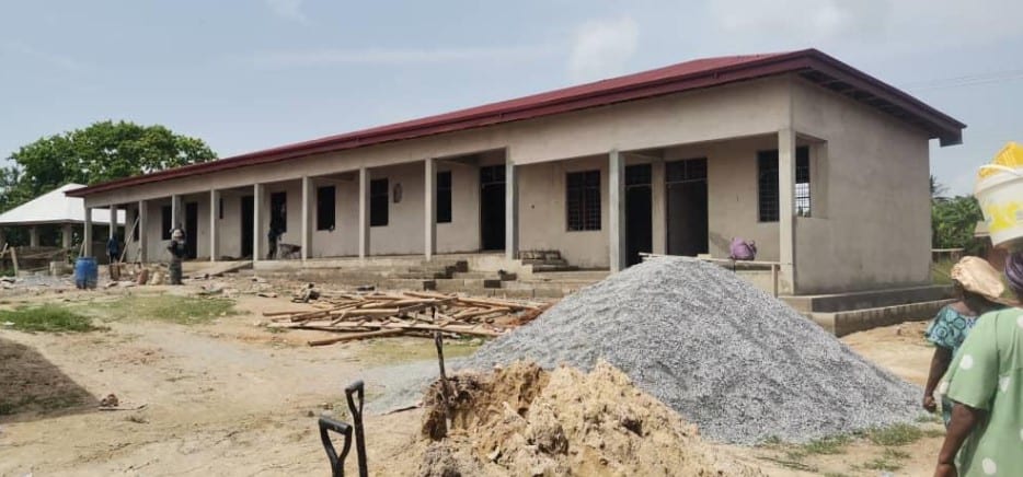 6-Unit Classroom Block with Ancillary Facilities at Akim Manso R/C JHS