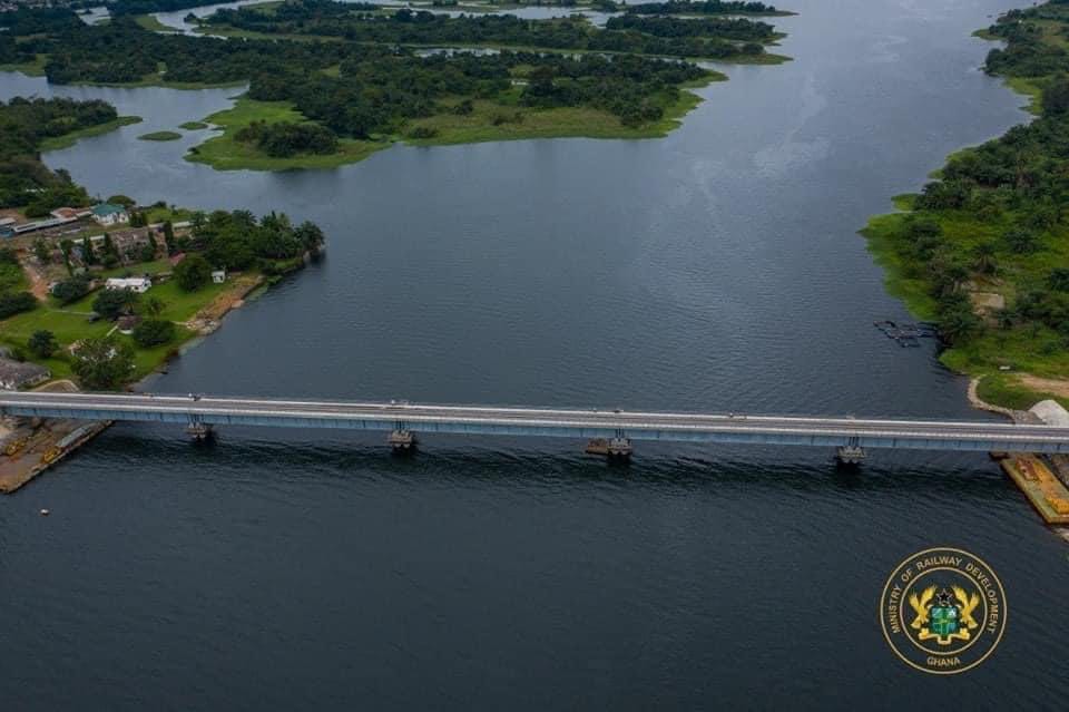 Construction of 400m Railway Bridge over Volta Lake at Senchi