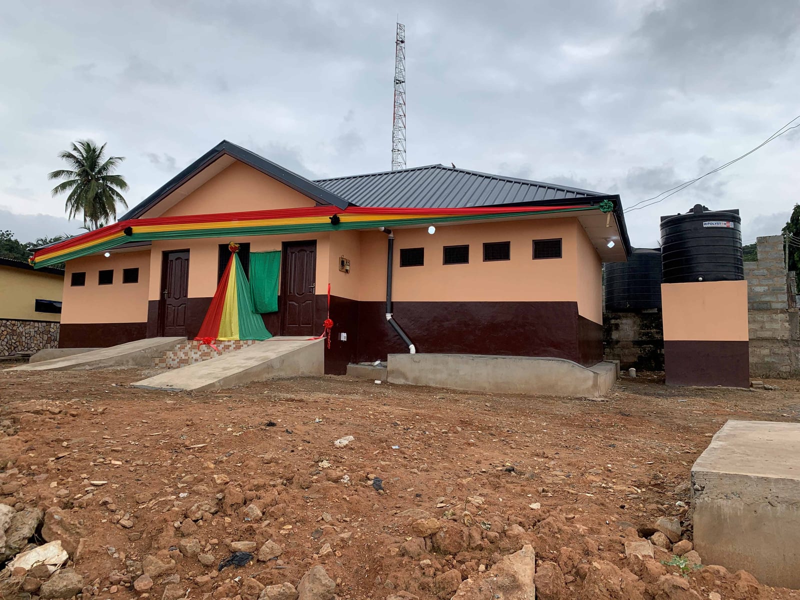 1No. 20-Seater Water Closet Toilet with Mechanized Borehole at Atimpoku