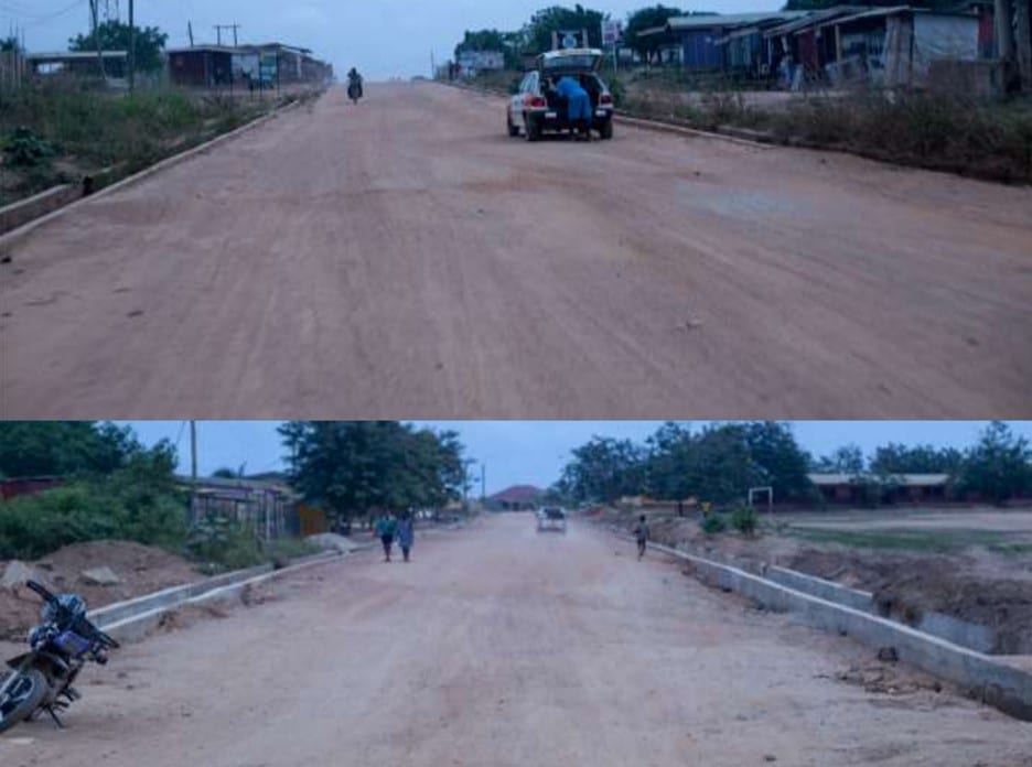 Construction of Blue Kiosk Junction through Opeikuma - Bawjiase Road
