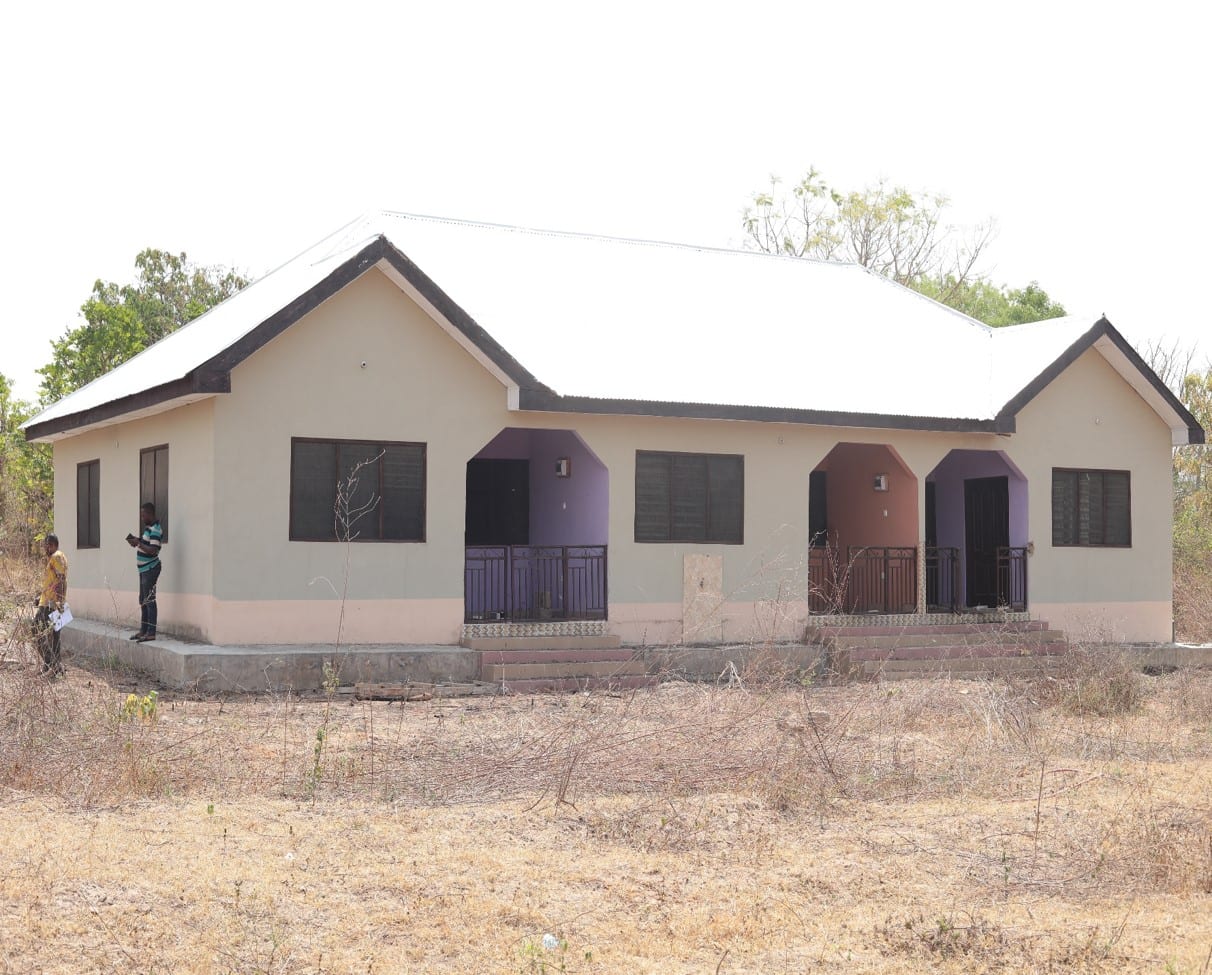 1No. 3-Unit 1-Bedroom Bungalow for District Assembly Staff at Banda Ahenkro