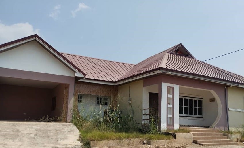 Construction of Judge's Bungalow at Abenkyim