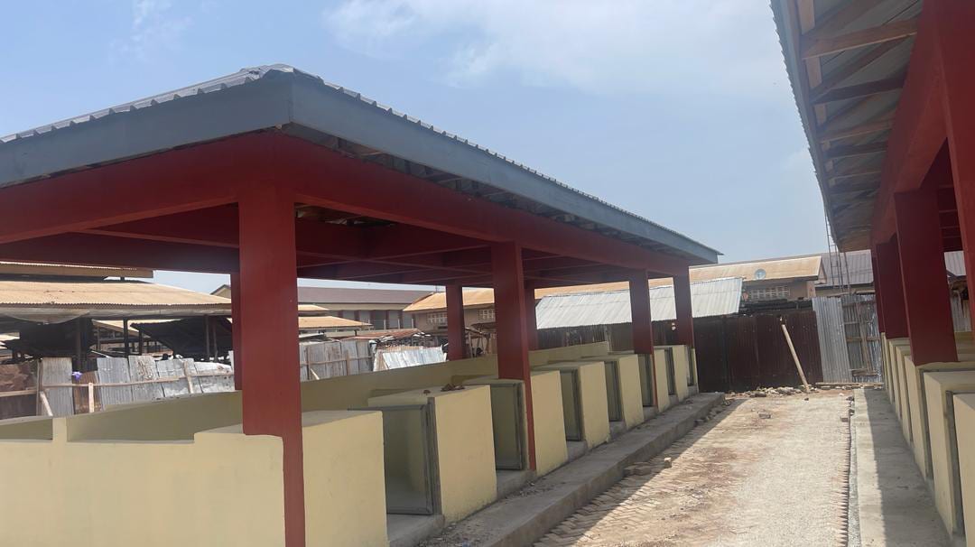 Construction of 4No. 14-unit stalls at Berekum Thursday market