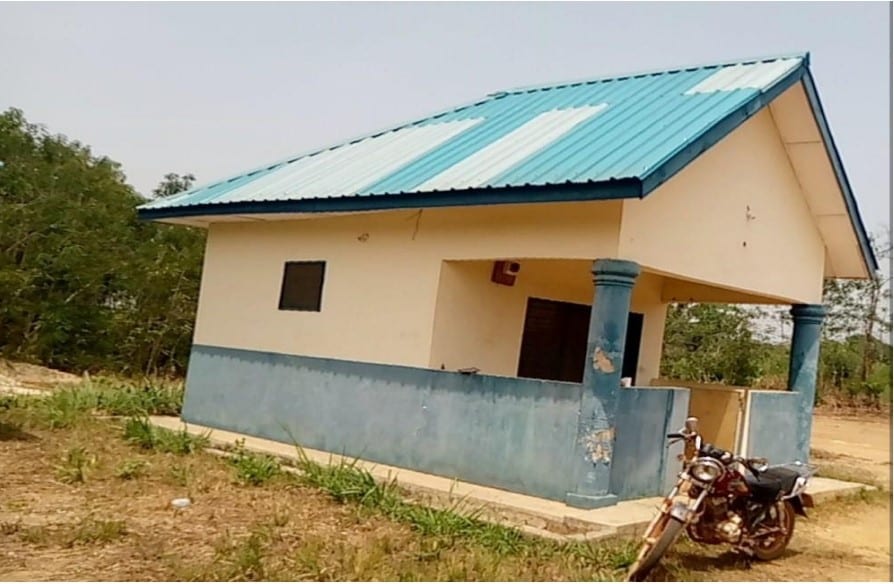 Construction of Security Checkpoint and barrier on Kuntanase Onwe Road