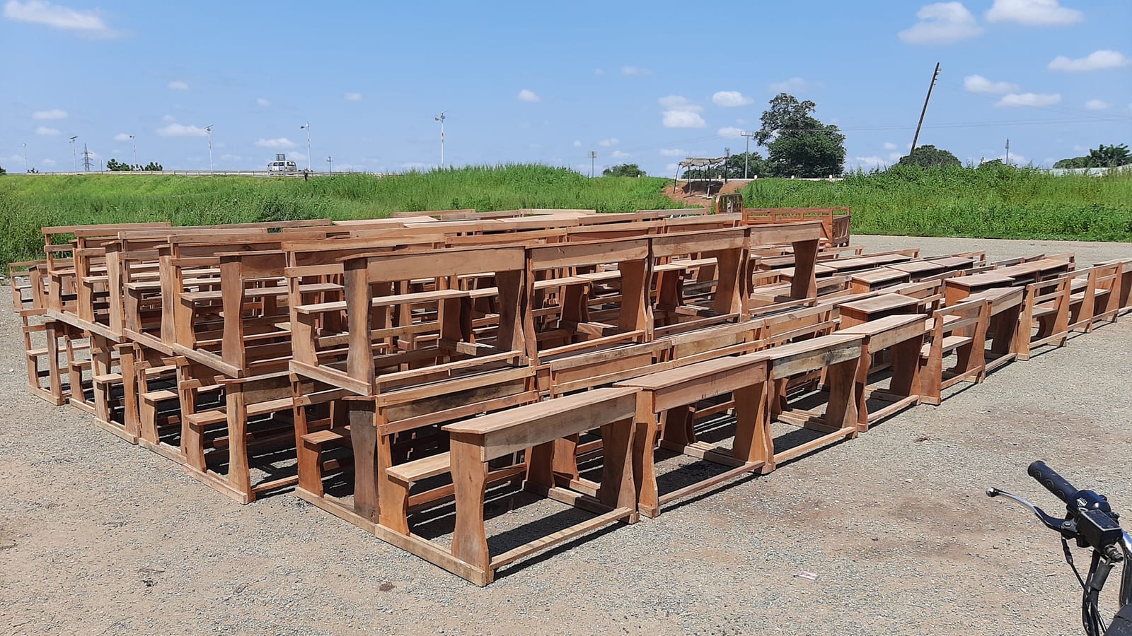 Supply of 614 Wooden Dual Desks for Schools at District Wide