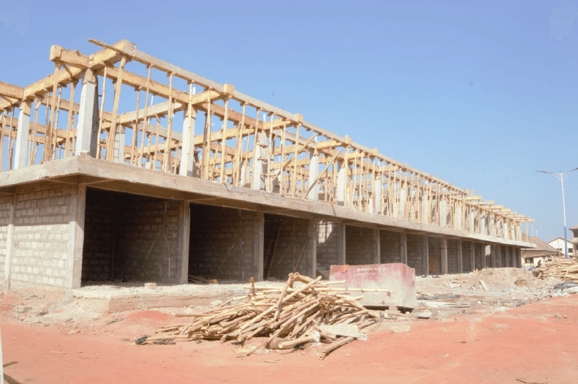 1 No 2-Storey 56-Unit Lockable Stores at Dormaa Ahenkro