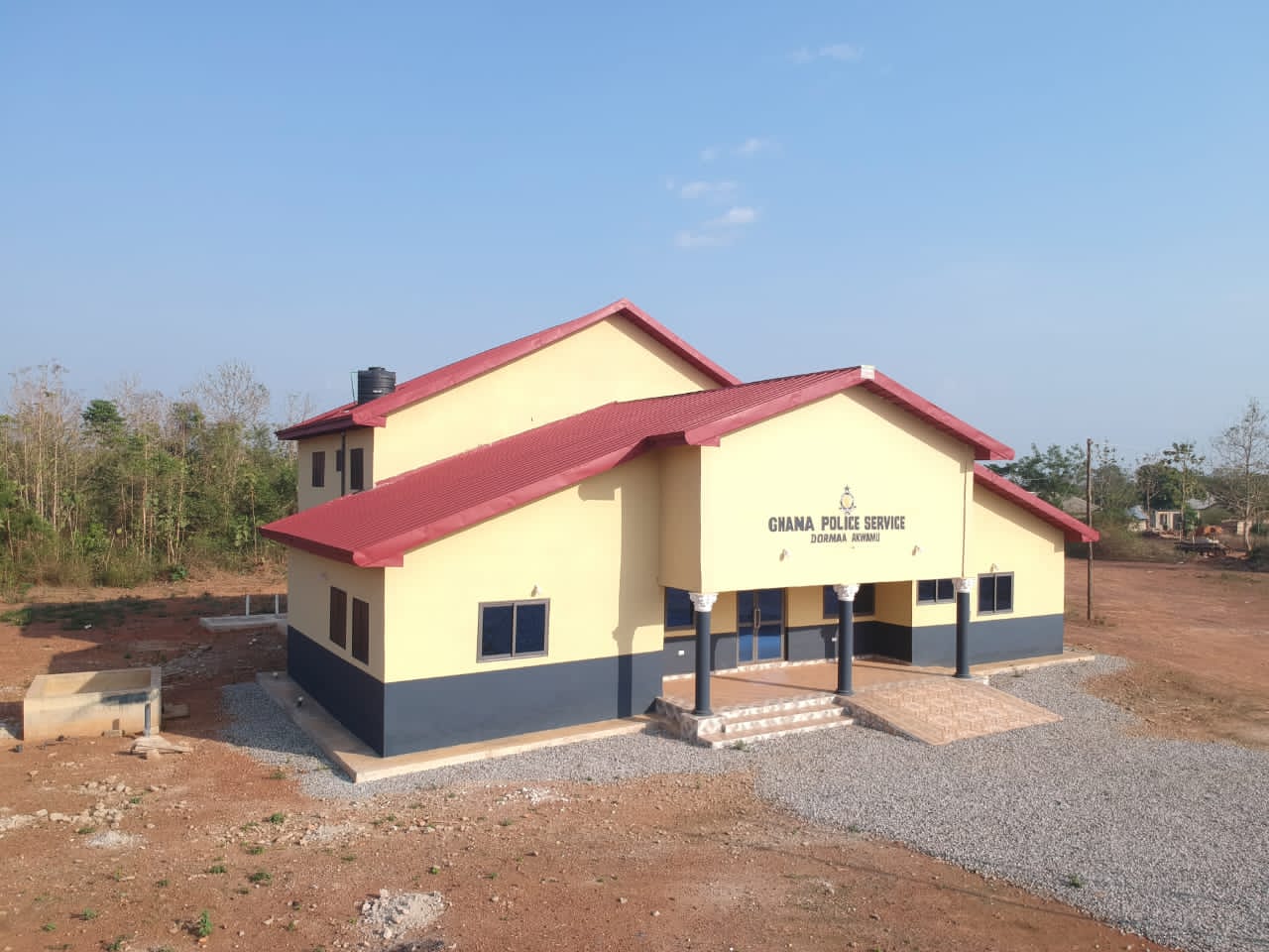 Police Station with Ancillary facilities at Dormaa Akwamu