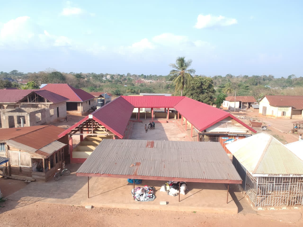 1No. 15-Unit Market Shed at Dormaa Akwamu