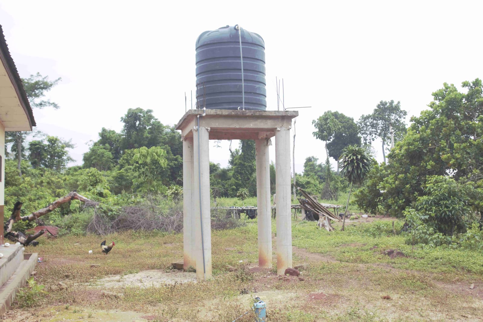 Drilling and mechanization of borehole at Aboaboso