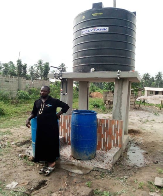 Construction of Mechanised Solar Borehole, with Poly Tank