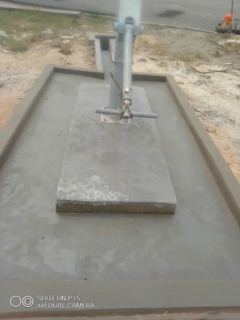 Construction of Borehole at Attababo