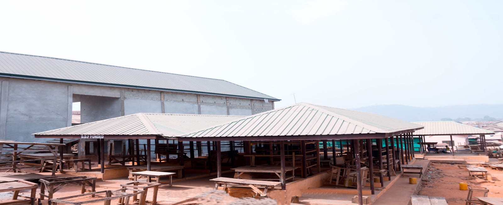 Construction of 2No.20 Unit Open Market Shed at Begoro