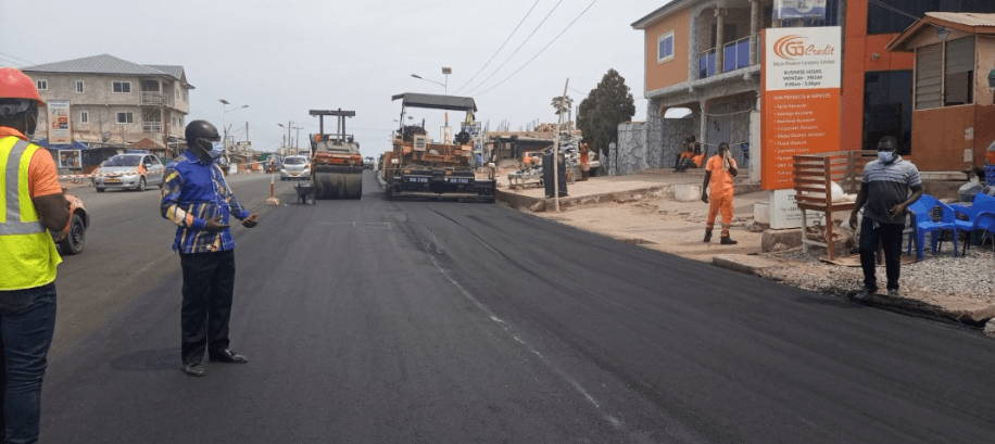 Construction of Nyanyano-Kasoa Road