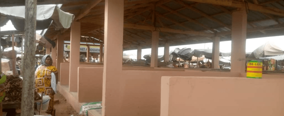 Construction of U-Drain Retaining wall and Market Stalls at Nyanyano Kakraba Market
