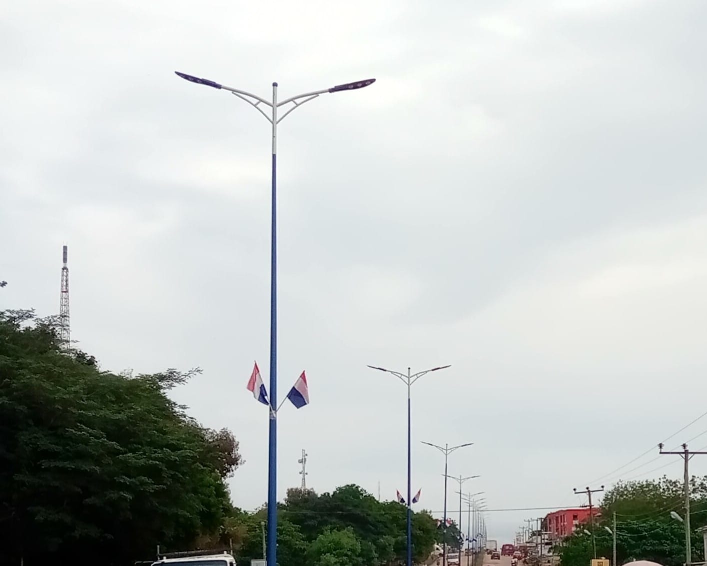 Supply and Installation of Double arm street light from Drobo-Japekrom-Babianiha