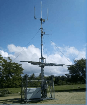 Construction of communication MAST at Newtown
