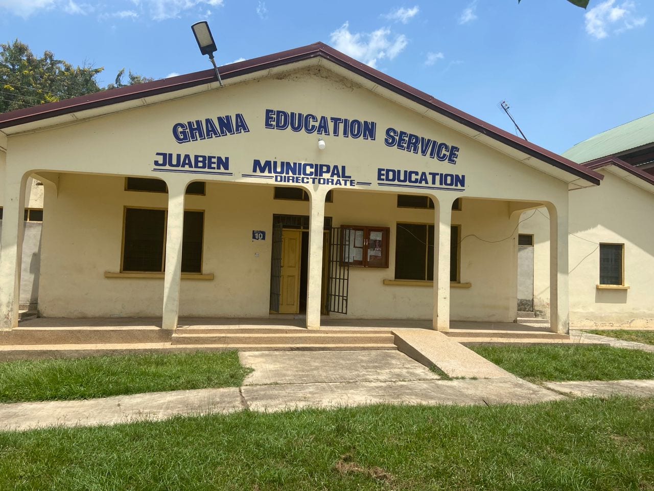 Renovation of Education office at Juaben
