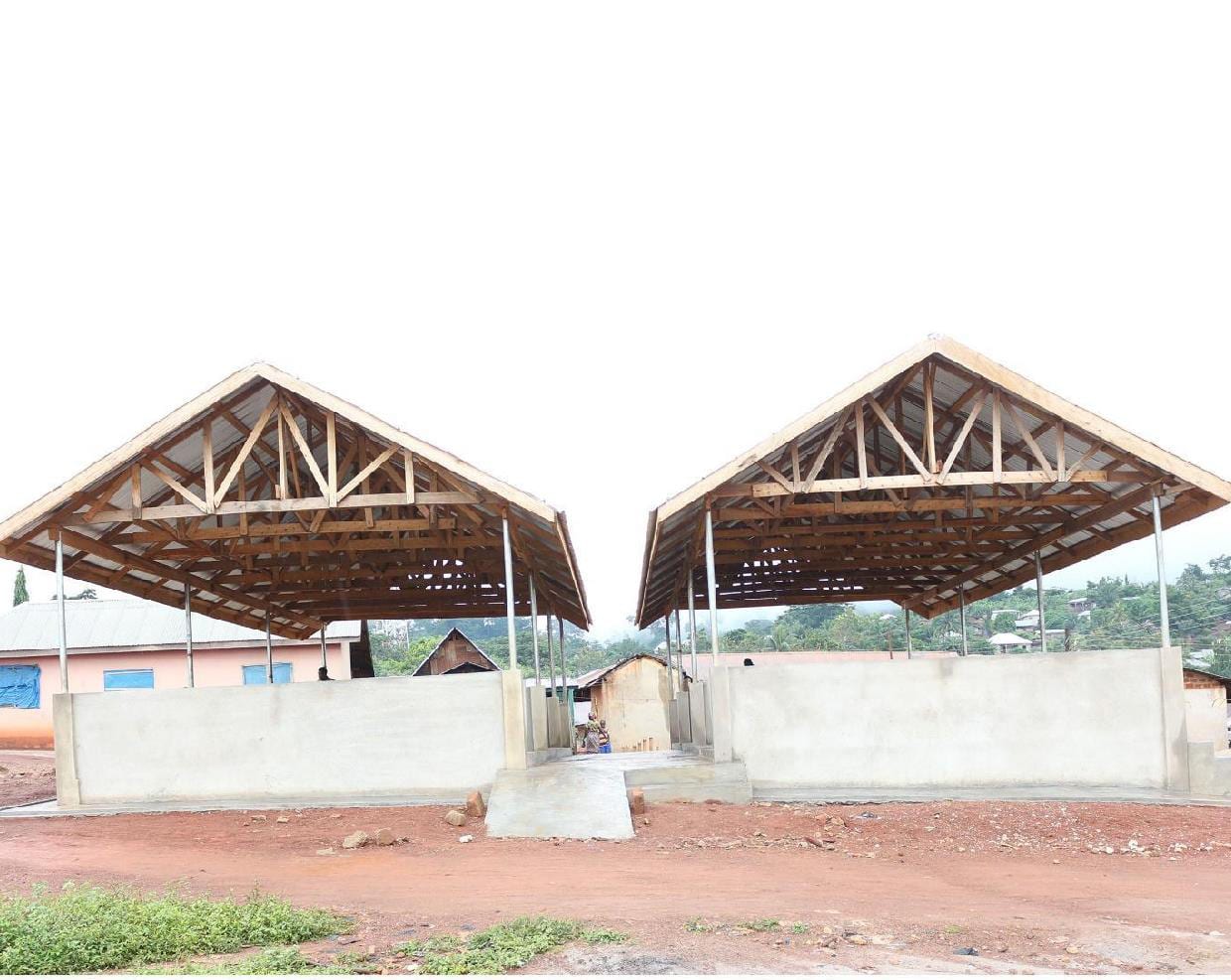Construction of 24 market shed at Sefwi Sayerano