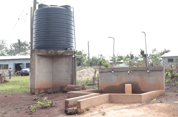Construction of Mechanized borehole at Fankyenebra