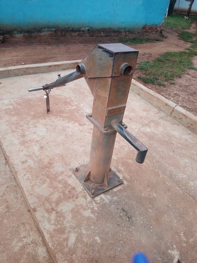 Construction of hand pump borehole at Kafas