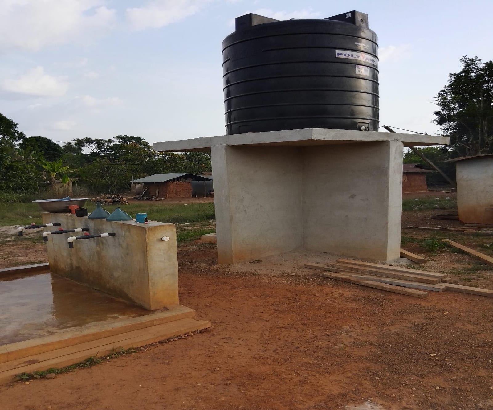 Construction of Mechanized borehole at New Berekum