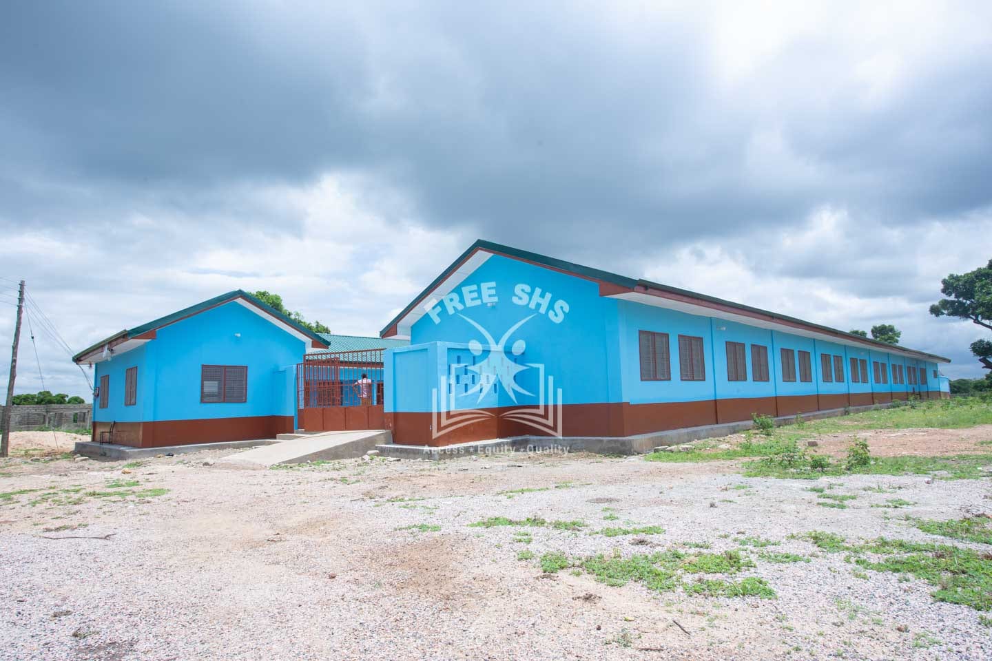 Construction of dormitory block at Awe