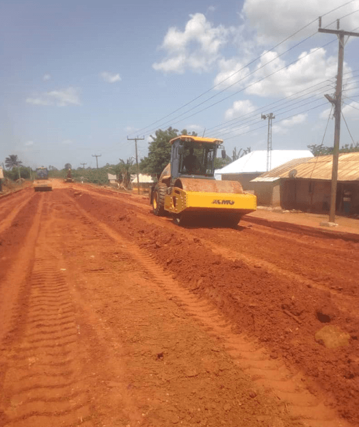 Construction of Apesika road