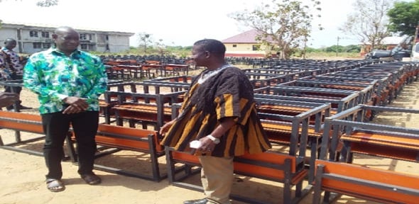 Supply of 500 dual desks to Kpandai SHS