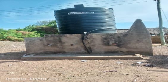 Construction of covid-19 water system at Kpadjai