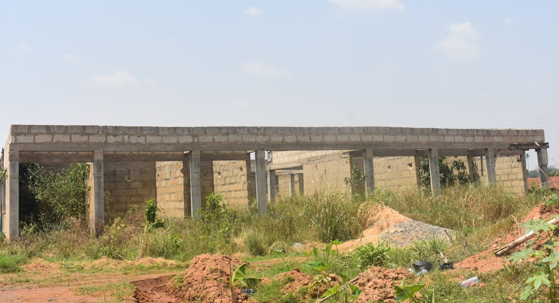 Construction of Community Centre and weaving at Abira