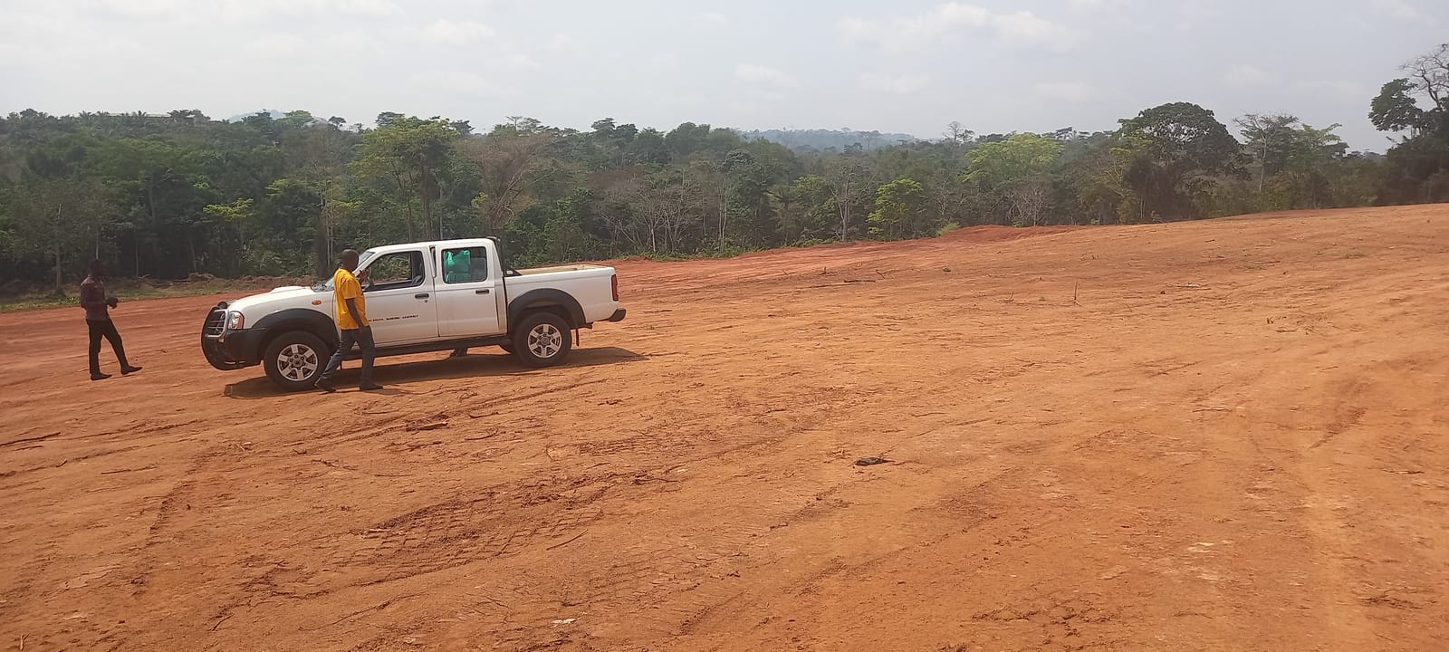 Establishment of industrial site - grading of the area, extension of electricity, access road and water