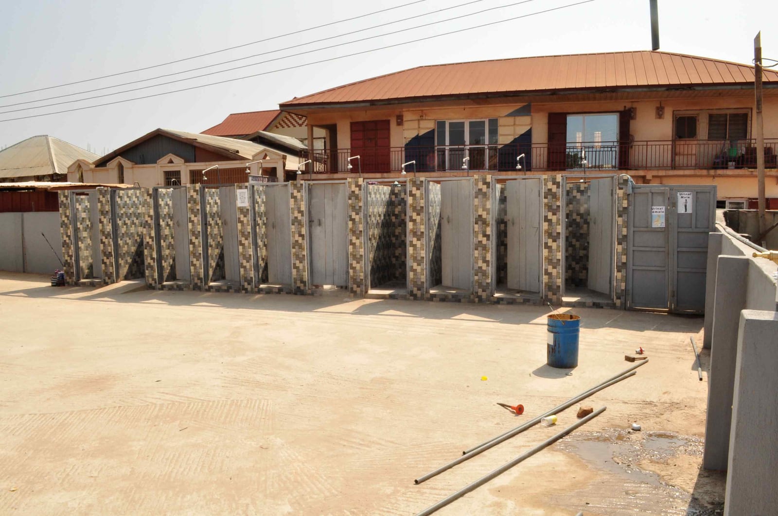 Construction of 1no. 14-Seater W/C Toilet Facility and Urinal for Bohye Market At Redco in Madina