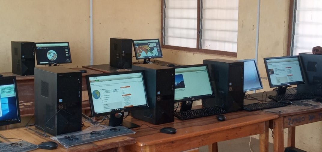Distribution of Computers to Gbier Baptist JHS