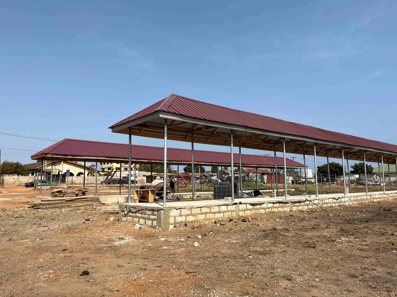 Construction of Lorry Station behind Lekma Hospital