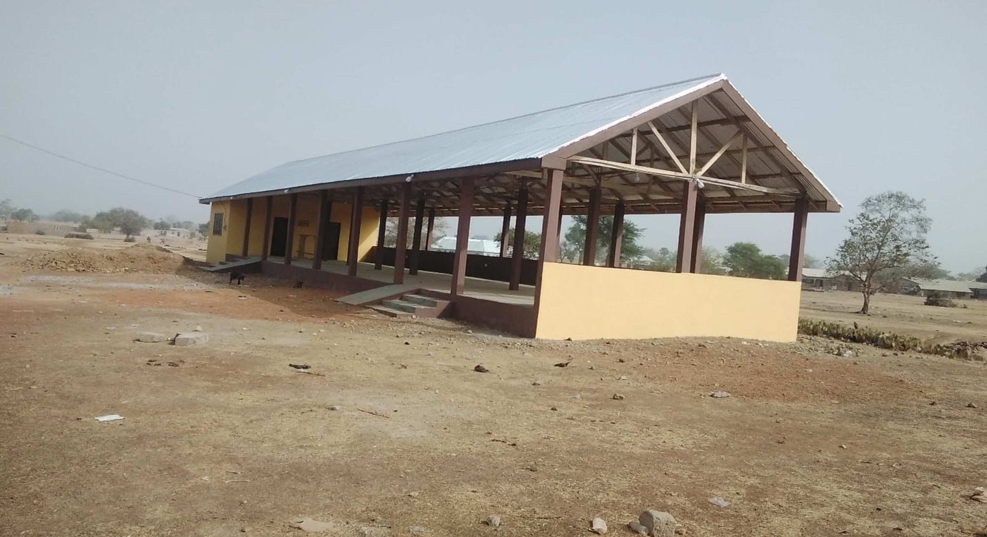 Construction of 1No. 8-Unit market sheds and 2No. Market stalls at Pelungu.