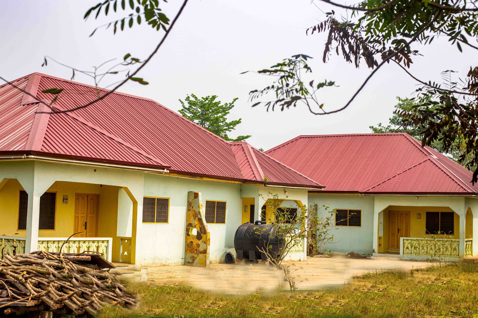 Construction of 2 No. 2 Units Chamber and Hall Semi-Detached Self Contained Teachers Quarters at Suhyen Mpaem