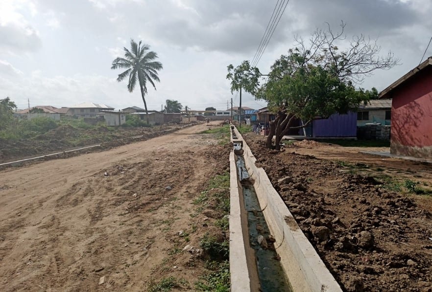 Construction of 0.6m U-Drain at Mataheko-Afienya