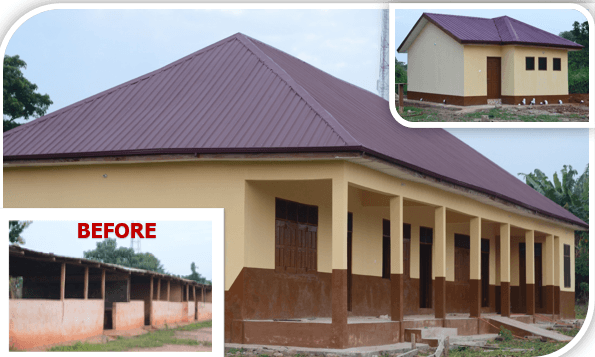 Construction of 1No. 3-Unit Classroom Block with Office, Store and Staff Common Room with 4-seater Water Closet Toilet Facility at Yefri R/C JHS
