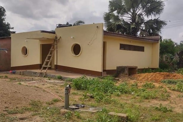 Construction of 20 Seater WC with solar powered borehole at Aveyime Police Station