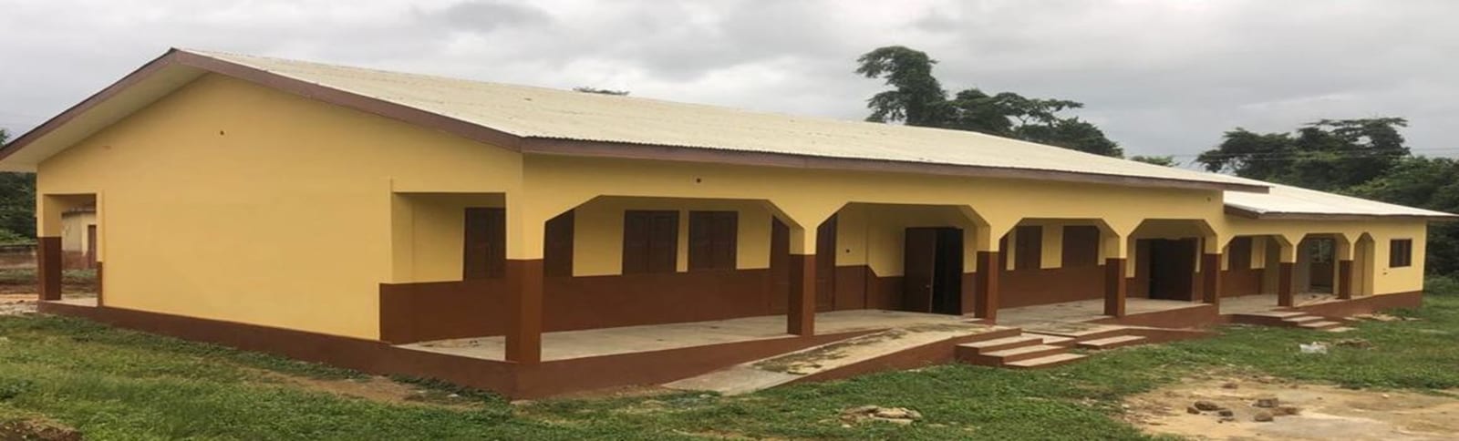 3 Unit Classroom Block With Office, Store, Staff Common Room And 4 Seater Acqua Privy Toilet