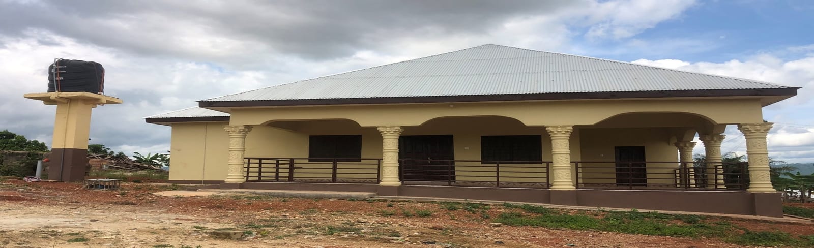 Community Library With 2-Seater W/C Toilet And A Mechanized Borehole
